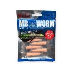 Captain 3518 Mad Bite Earth Worm 4 cm Aromalı LRF Silikon Yem 8'li Set