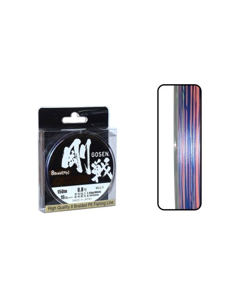 Gosen W8 Casting PE 8 Örgü Spin İp Misina 150mt Multi Color
