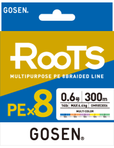 Gosen X8 Roots PE 8 Örgü Spin İp Misina 300mt Multi Color
