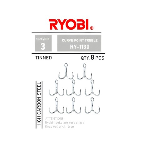Ryobi İğne Curve Point Treble - Ry-1130