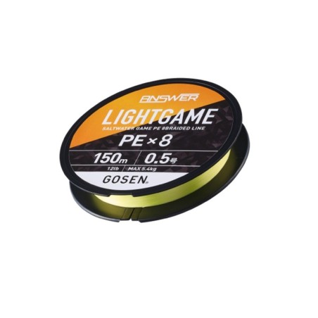 Gosen Answer Light Game PE8 Örgü İp - 150mt Cocktail Yellow | İp Misinalar