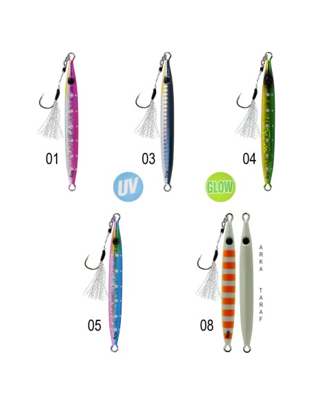 Captain 3631 Crawler Jigger 40gr Light Jig Suni Yem