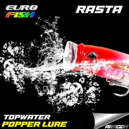 Eurofish Aragon RASTA Popper 70mm 10gr Su Üstü Maket Balık