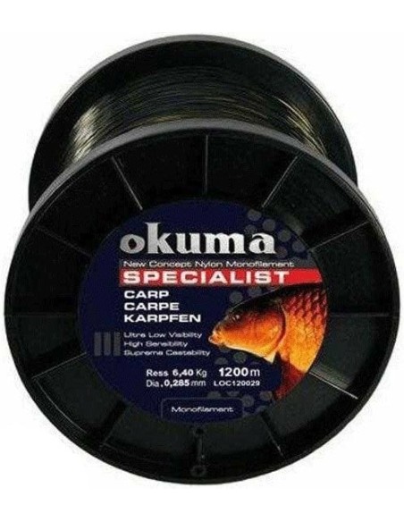 Okuma Carp 1200 mt 17,00 lb 7.73 kg 0,34 mm Camou Misina