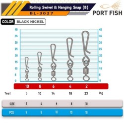 Portfish BL-3027 Hızlı Değişim Fırdöndüsü 2