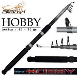 Portfish Hobby Teleskopik Fiber Olta Kamışı 180 cm 40-80 gr
