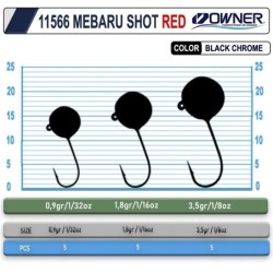 Cultiva 11566 Mebaru Shot Red Lrf Jighead 2