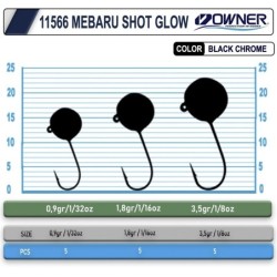 Cultiva 11566 Mebaru Shot Glow Lrf Jighead 2