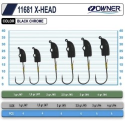 Cultiva 11681 X-Head Lrf Jighead 2