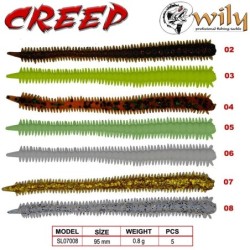 Wily Creep Silikon Yem 9.5 cm 0.8 gr 2