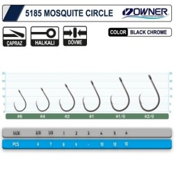 Owner 5185 Mosquito Circle Black Chrome Sinek İğne 2